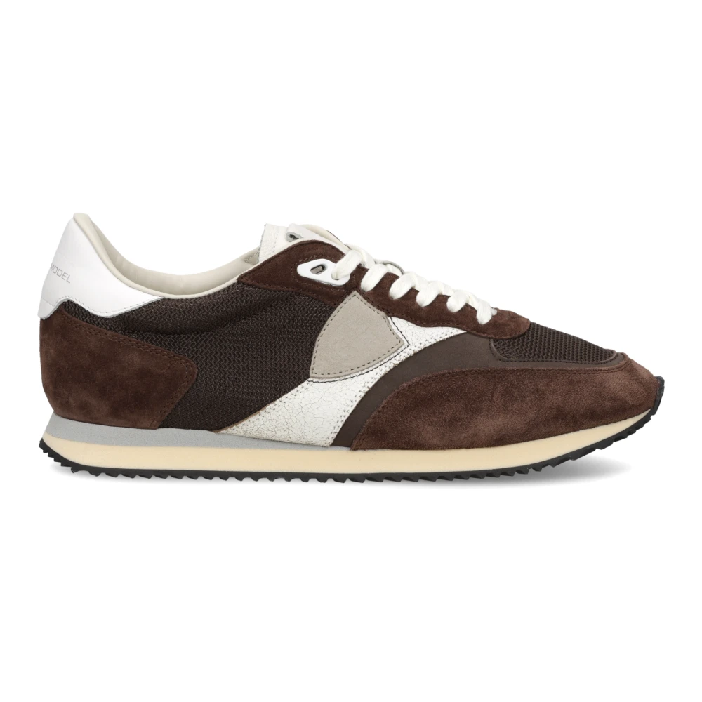 Philippe Model Men's Brown Sneakers, 7 Uk, Blville Running