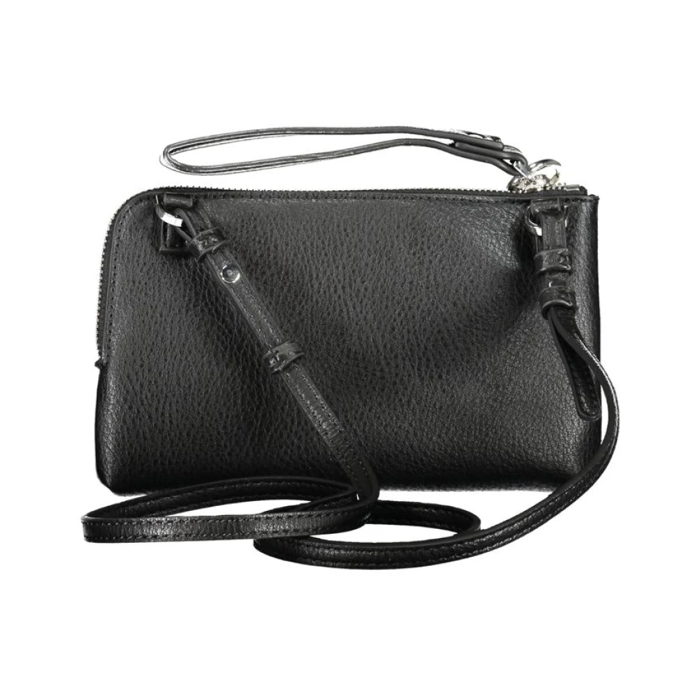 Desigual Zwarte Schoudertas met Contrasterende Details Black Dames