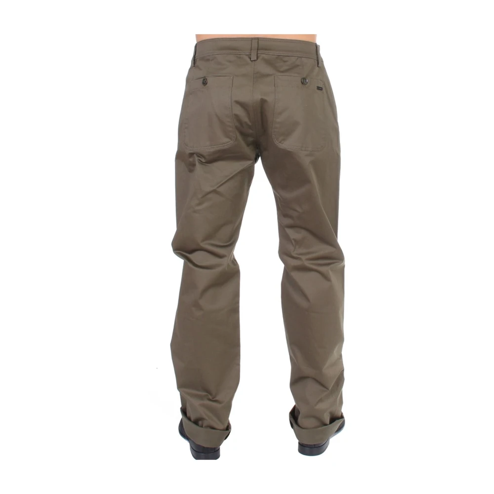 Gianfranco Ferré Groene Comfort Straight Leg Broek Green Heren