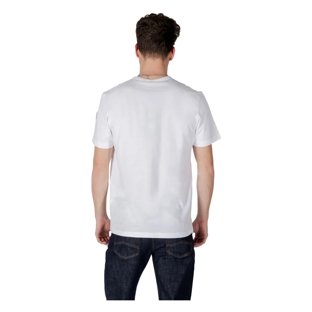 Colmar Witte Katoenen T-shirt Korte Mouw Ronde Hals White Heren