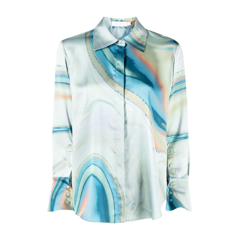 Simkhai Gedrukte satijnen casual blouse in multicolor Dames
