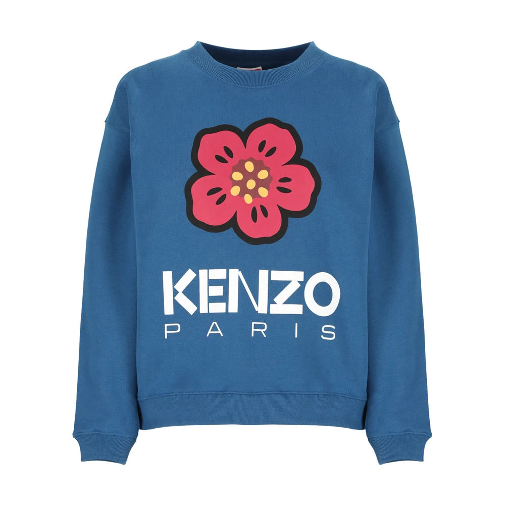 Kenzo Round-neck Knitwear Blue Dames