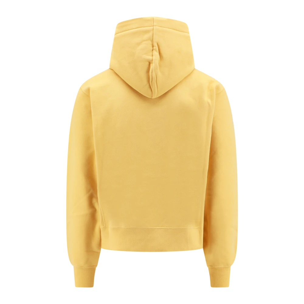 Saint Laurent Biologisch Katoenen Oversized Sweatshirt Yellow Dames