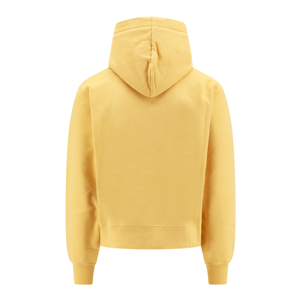 Saint Laurent Biologic Cotton Oversize Sweatshirt Yellow Dames