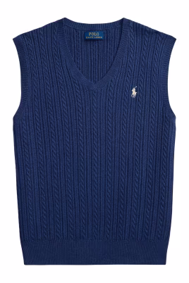 lichtgewicht-kabelgebreid-v-hals-vest
