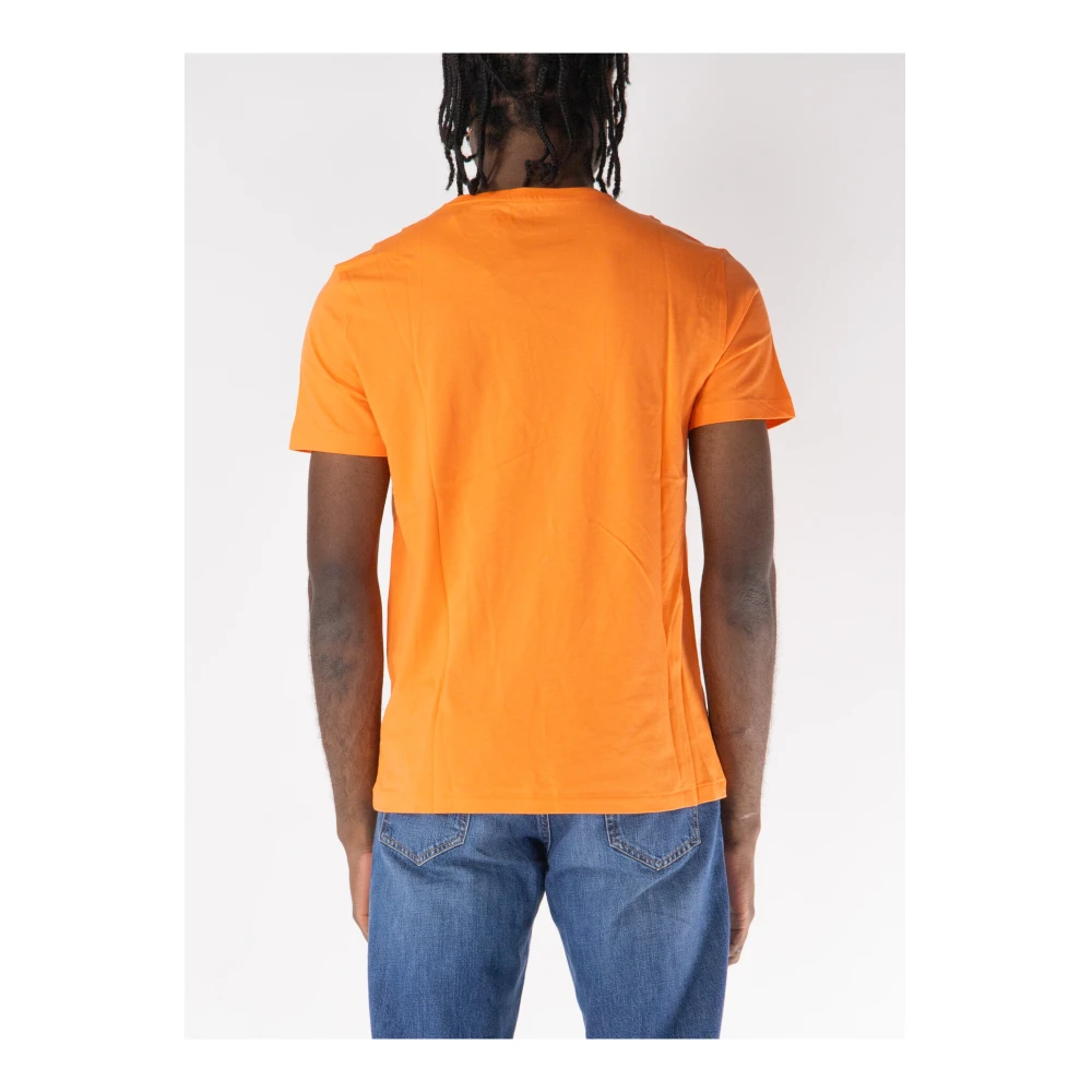 Polo Ralph Lauren Geborduurd T-shirt met korte mouwen en ronde hals Orange Heren