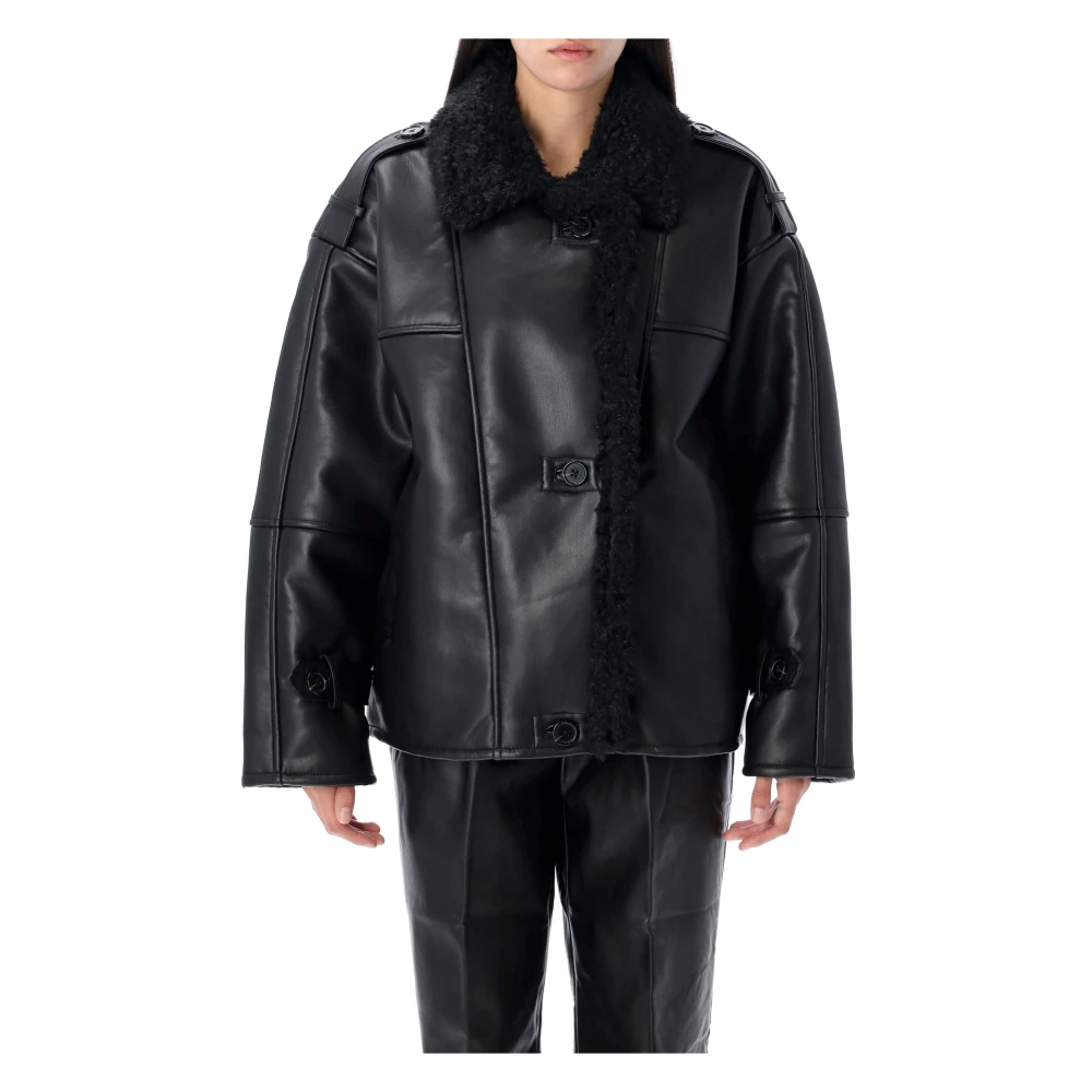 The Garment Zwarte Aviator Jacket Buitenkleding Black Dames