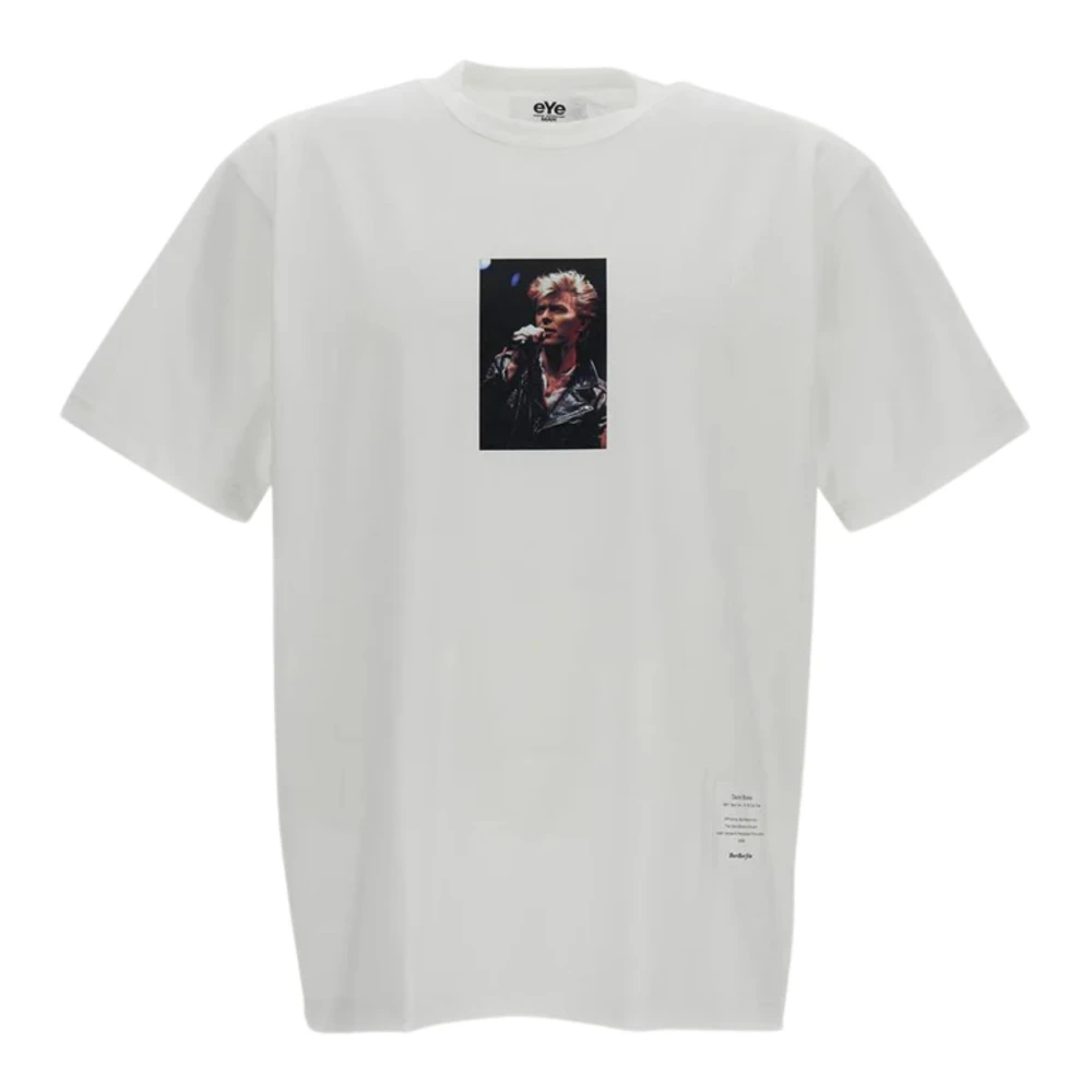 Junya Watanabe White T-Shirts, Male, L, Eye T-Shirt