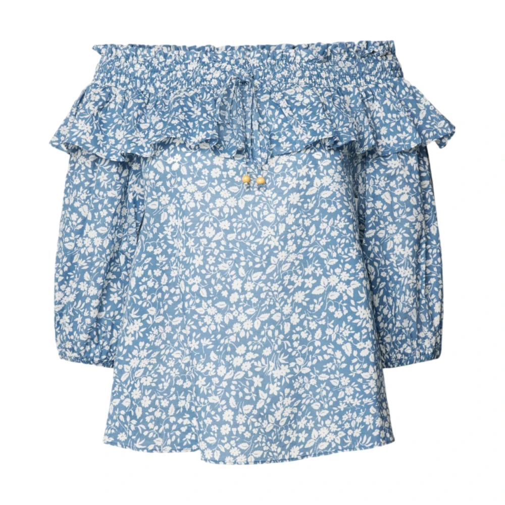 Lauren Ralph Lauren Off-schouder blouse met all-over print model 'MIERCHAL'