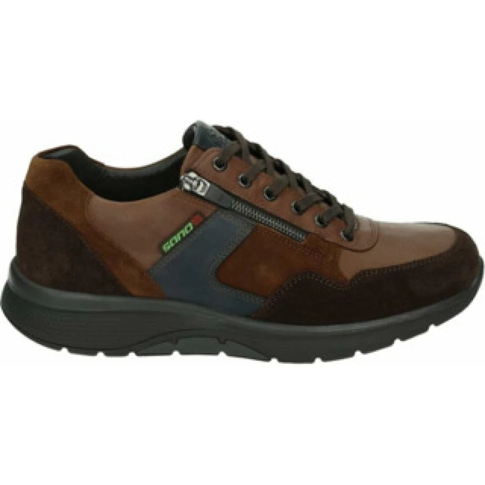 Mephisto Casual Veterschoen in Middenbruin Heren Schoenen Veelkleurig Multicolor