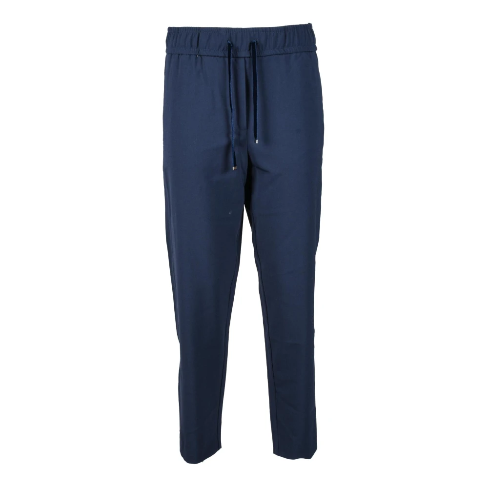 Marella Sportieve wolmix elastische broek Blue Dames