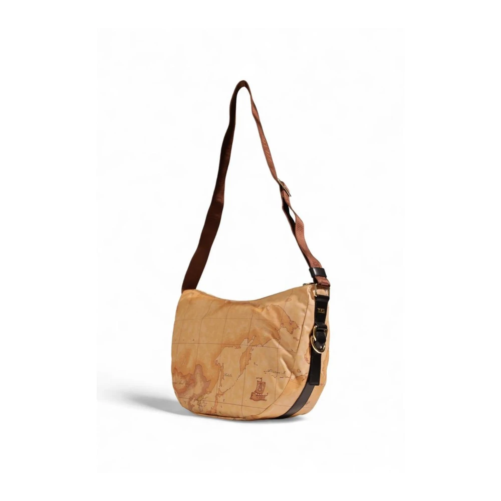 Alviero Martini 1a Classe Polyethyleen Handtas met Lederen Blend Beige Dames