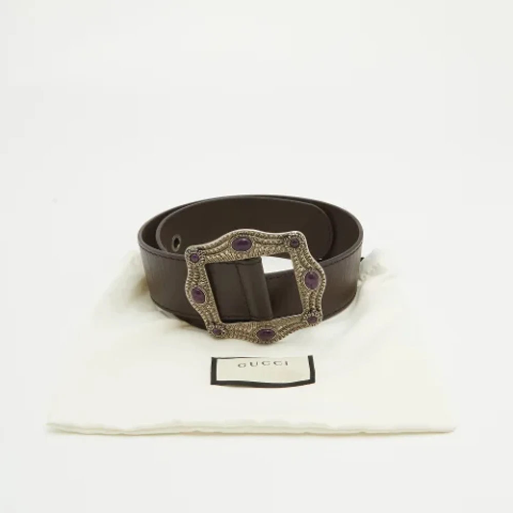 Gucci Vintage Pre-owned Leather belts Brown Dames