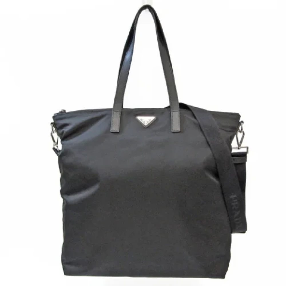 Prada Vintage Pre-owned Fabric prada-bags Black Dames