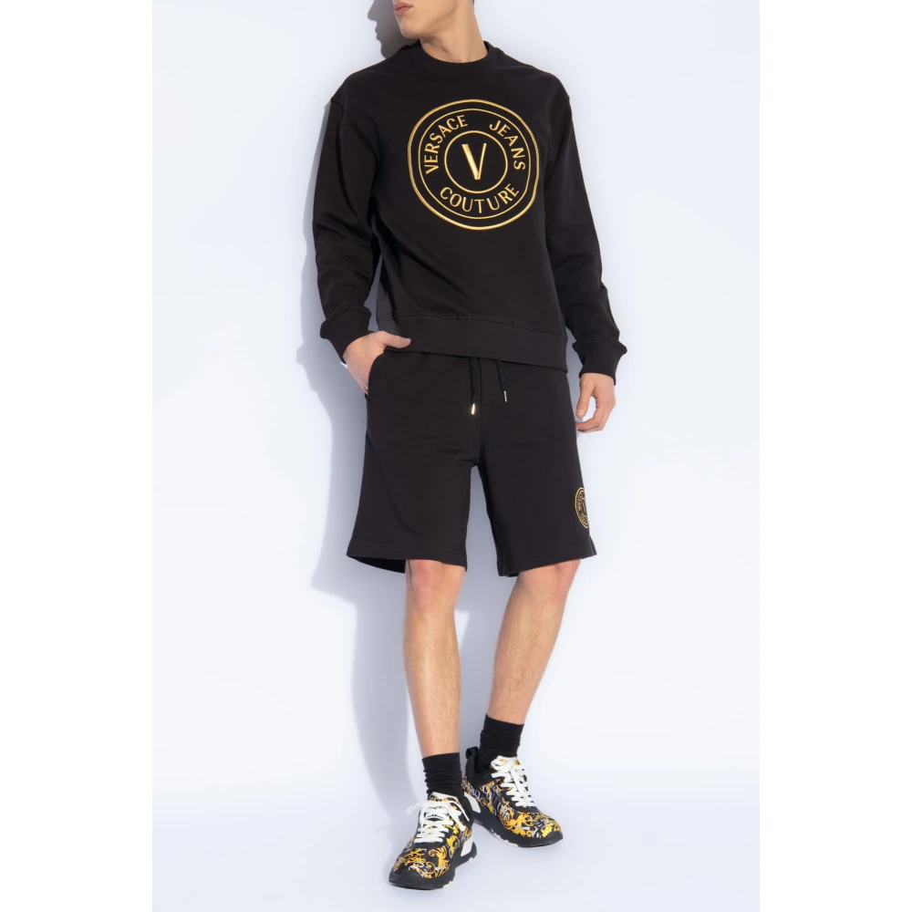 Versace Jeans Couture Bedrukte sweatshirt Black Heren