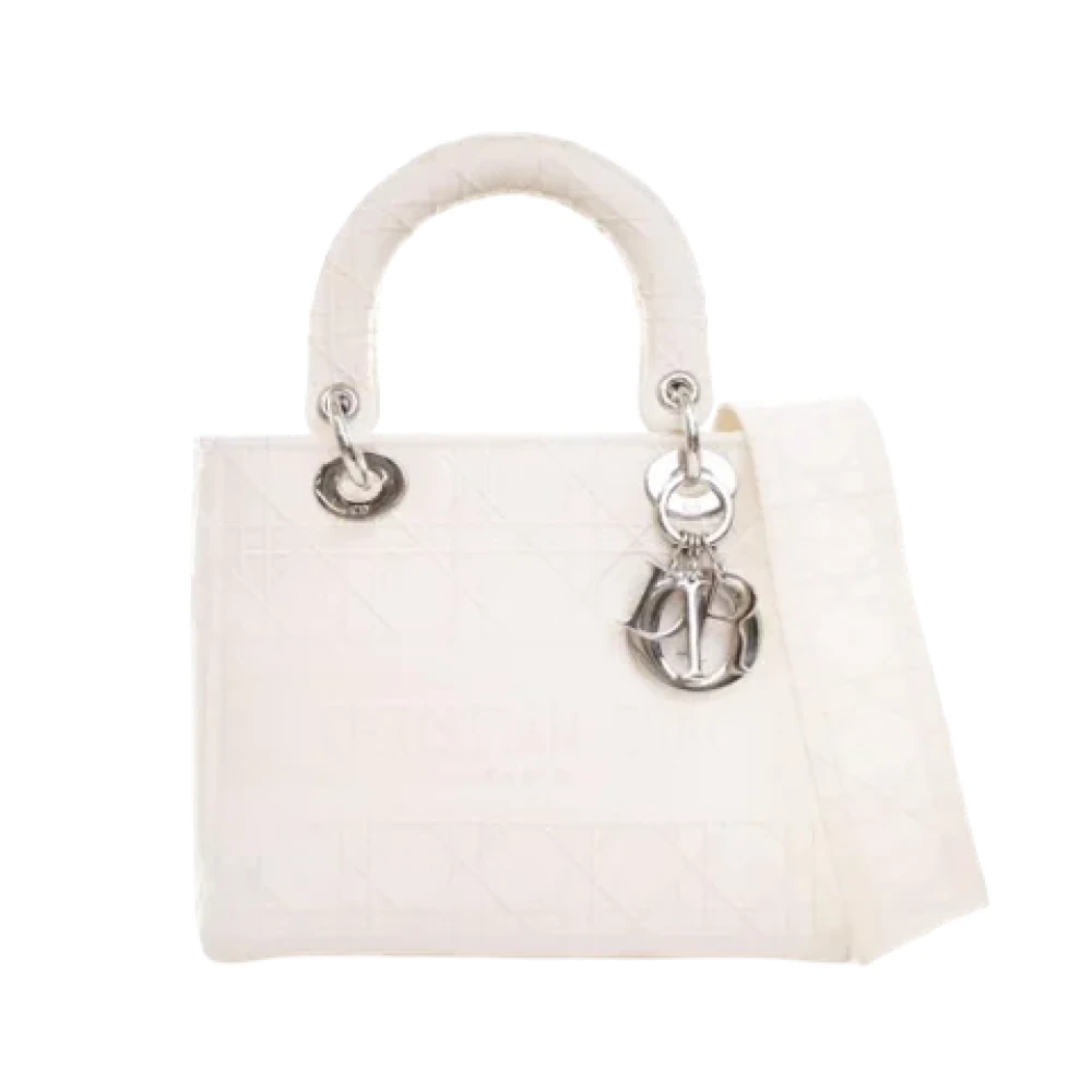 Dior Vintage Pre-owned Canvas dior-bags White Dames