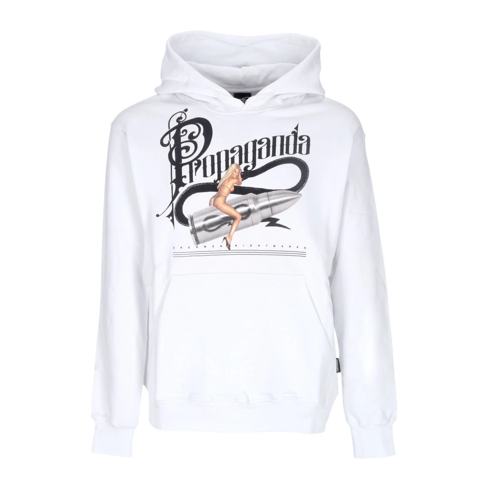 Propaganda Witte Dreams Hoodie met Kangaroo Zak White Heren