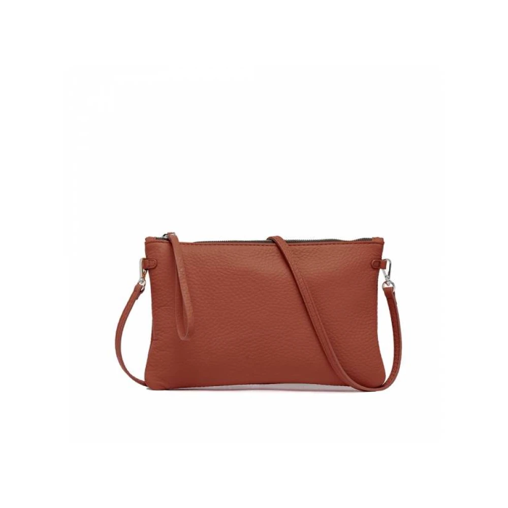 Gianni Chiarini Stijlvolle Leren Tas Brown Dames