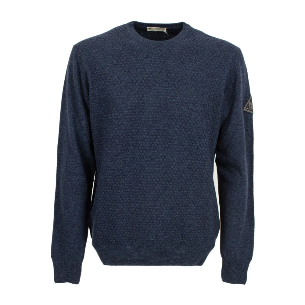 Roy Roger's Stijlvolle Gebreide Trui Blue Heren