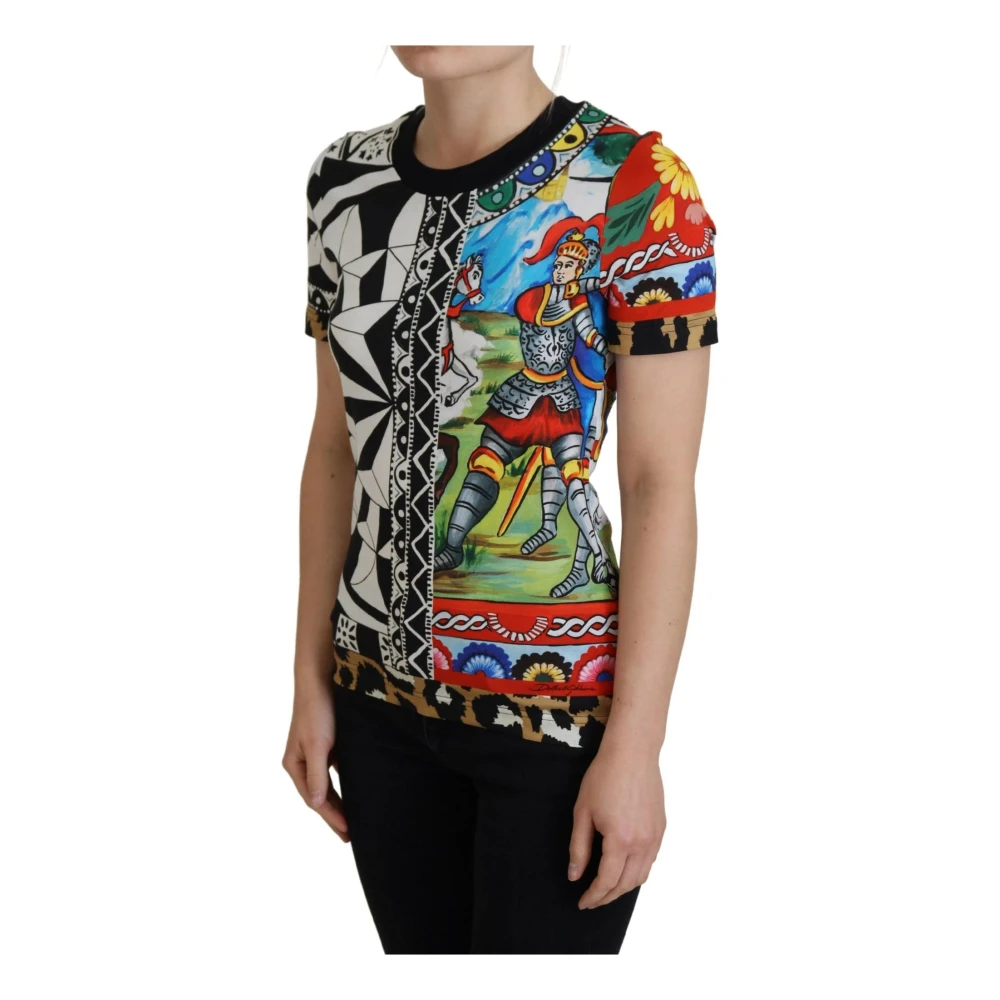 Dolce & Gabbana Multicolor Bedrukt Casual T-Shirt Multicolor Dames