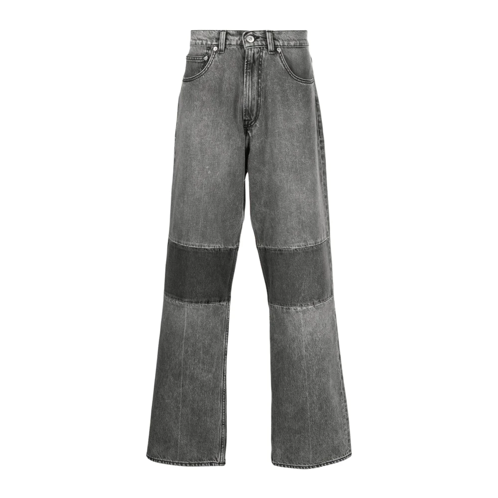 Our Legacy Extended Third Cut Svarta/Grå Raka Jeans Gray, Herr