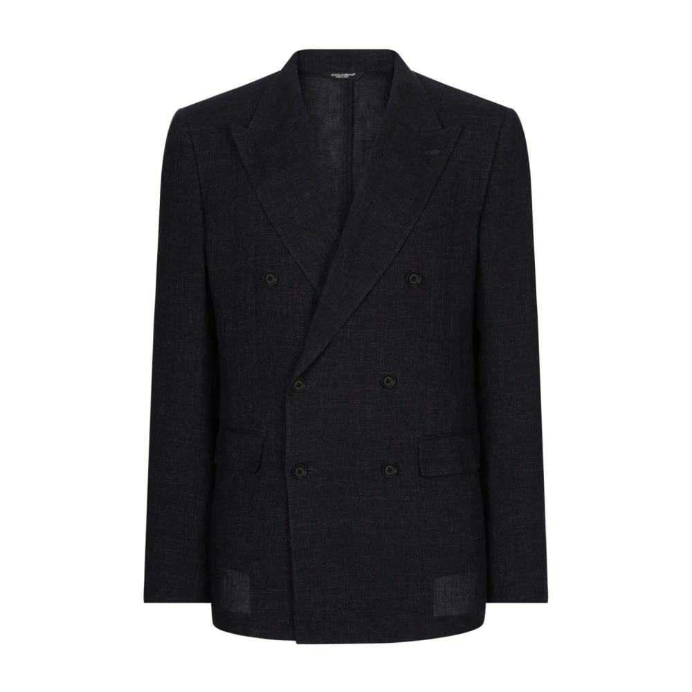 Dolce & Gabbana Lichtblauwe Jassen Stijlvol en Comfortabel Blue Heren