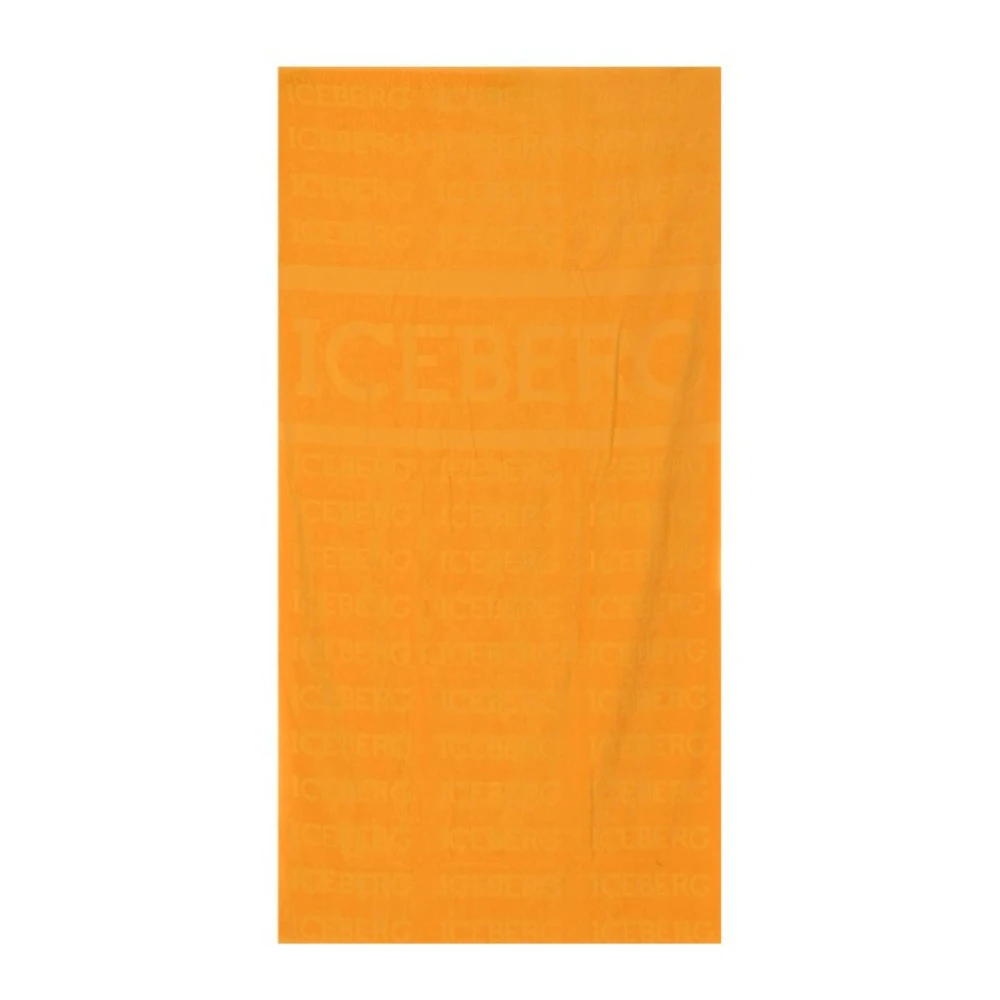 Iceberg Heren Logo Strandhanddoek Yellow Heren