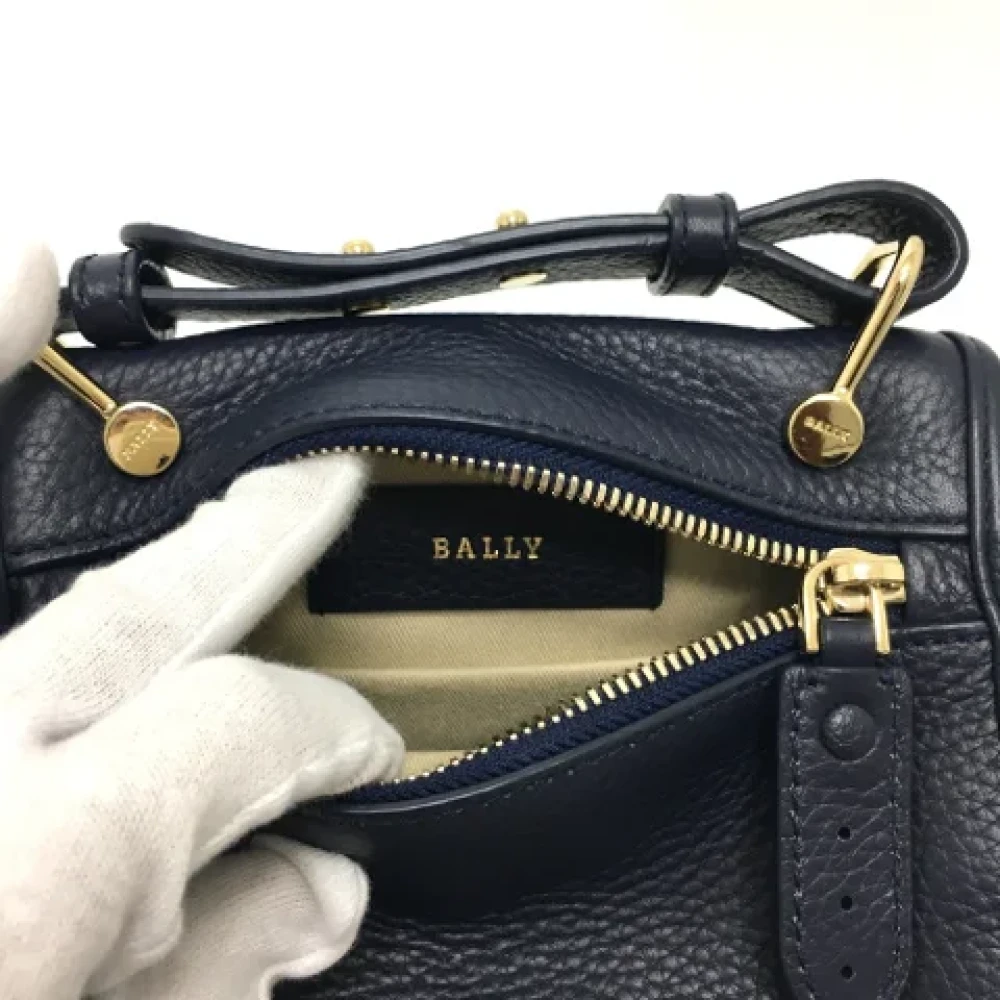 Bally Pre-owned Leather shoulder-bags Blue Dames