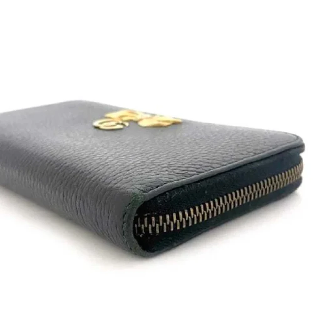 Gucci Vintage Pre-owned Leather wallets Black Dames