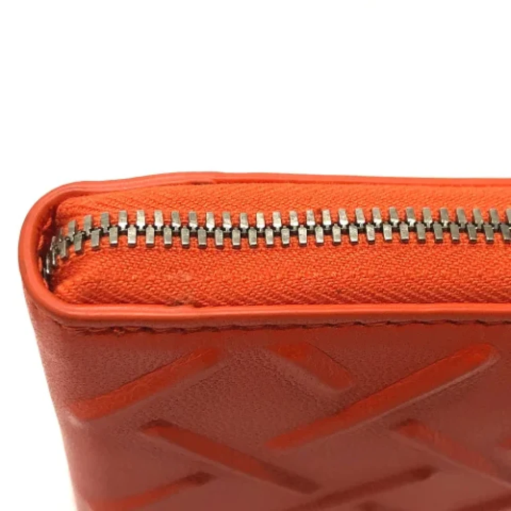 Bottega Veneta Vintage Pre-owned Leather wallets Orange Dames