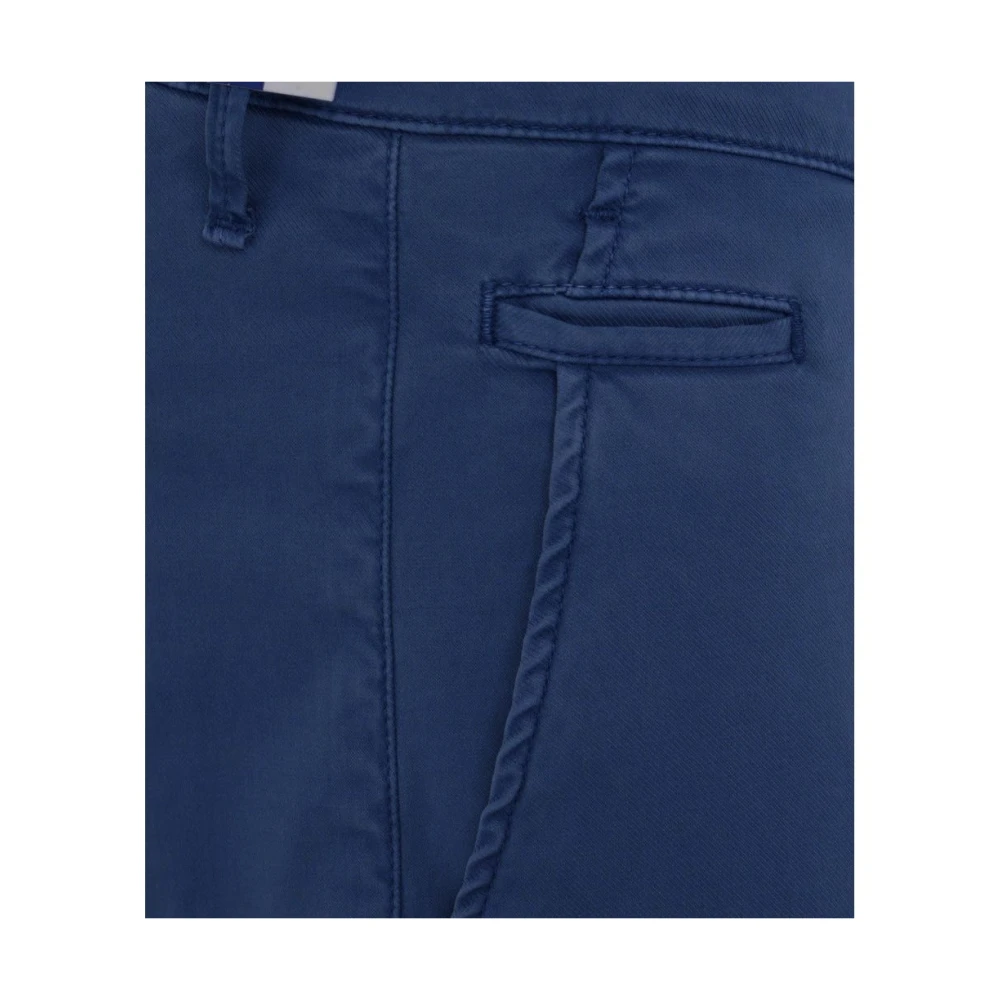Jacob Cohën Blauwe Katoenen Slim Fit Chino's Blue Heren