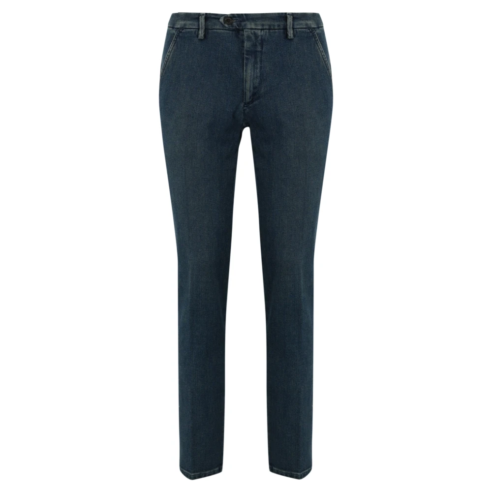 Roy Roger's Slim Fit Blauwe Denim Broek Blue Heren