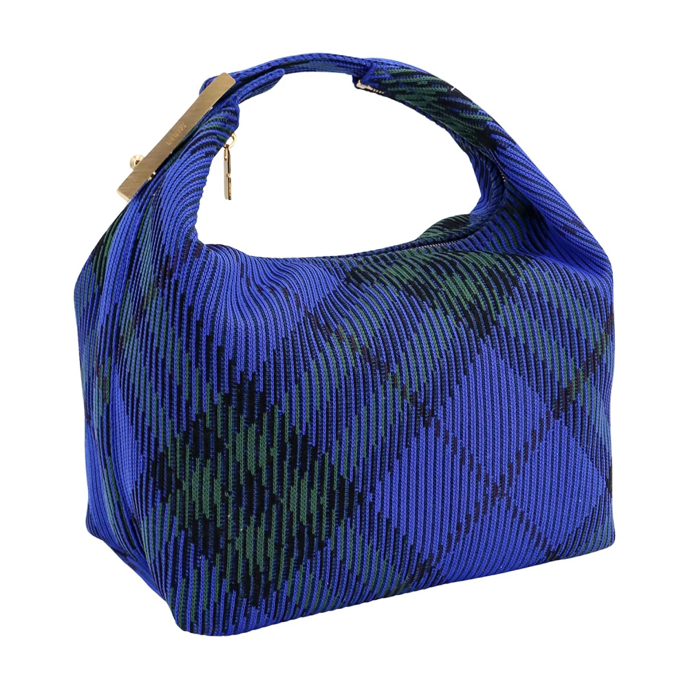 Burberry Blauwe Handtas met Metalen Detail Blue Dames