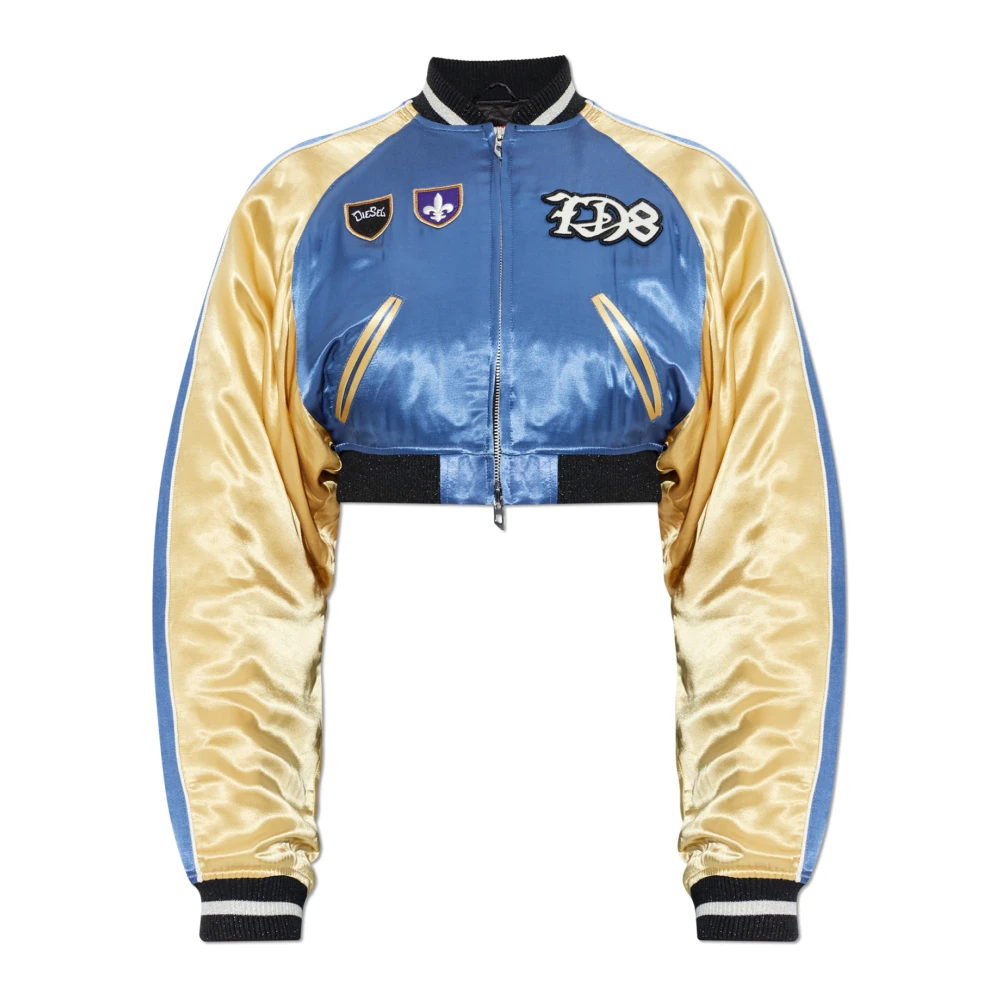 Diesel Femme Jaune - Short G-Ospel Bomber Jacket - Vestes - Taille: 32 Fr