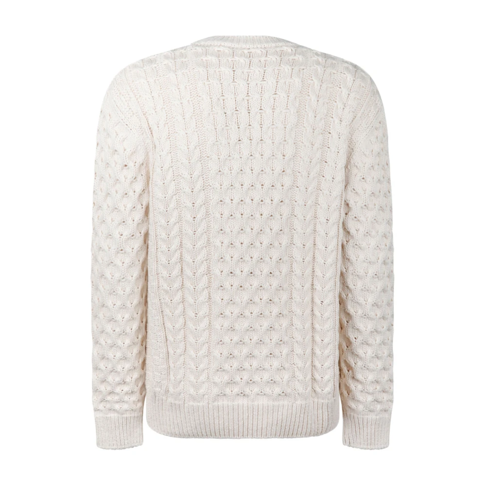 Givenchy 4G Woven Knit Sweater White Heren
