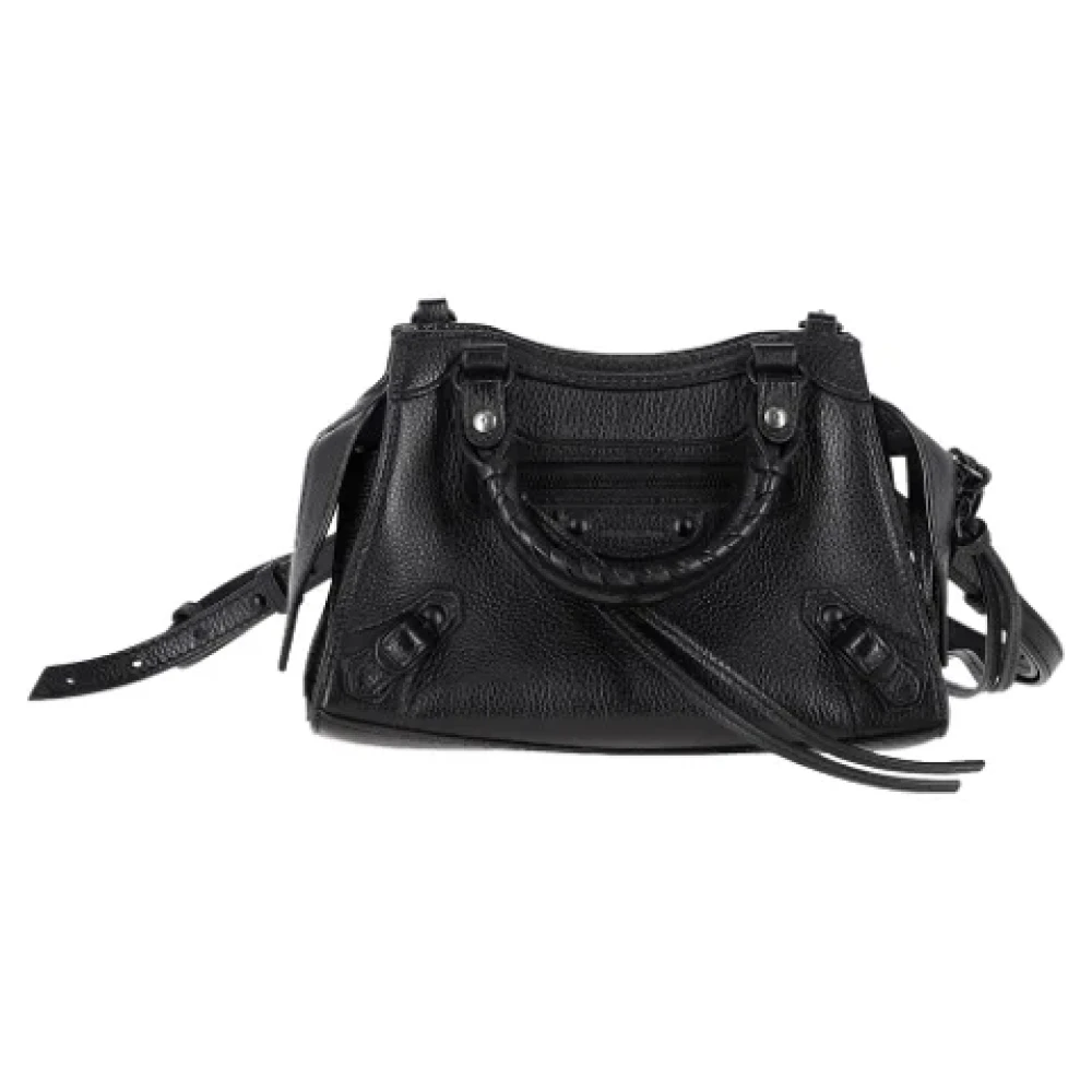Balenciaga Vintage Pre-owned Leather crossbody-bags Black Dames