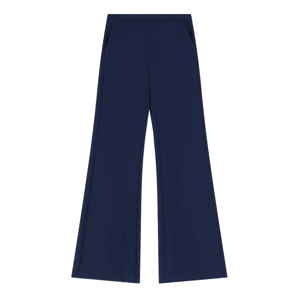 Imperial Women's Blue Pantalone A Zampa - Wide Trousers - S - Trousers