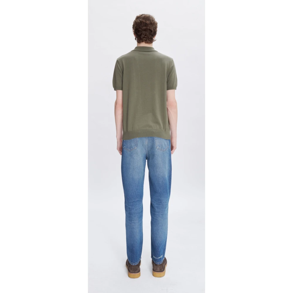 A.p.c. Indigo Wash Rechte Pijp Jeans Blue Heren