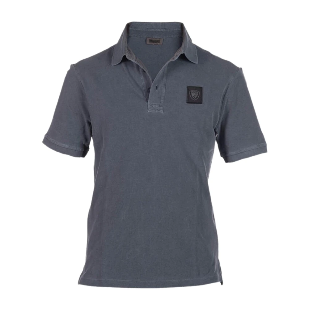 Blauer Uomo Grigio - Polo In Cotone Con Logo - Tops - S