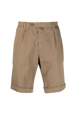 Beige Bomull Bermuda med Darts