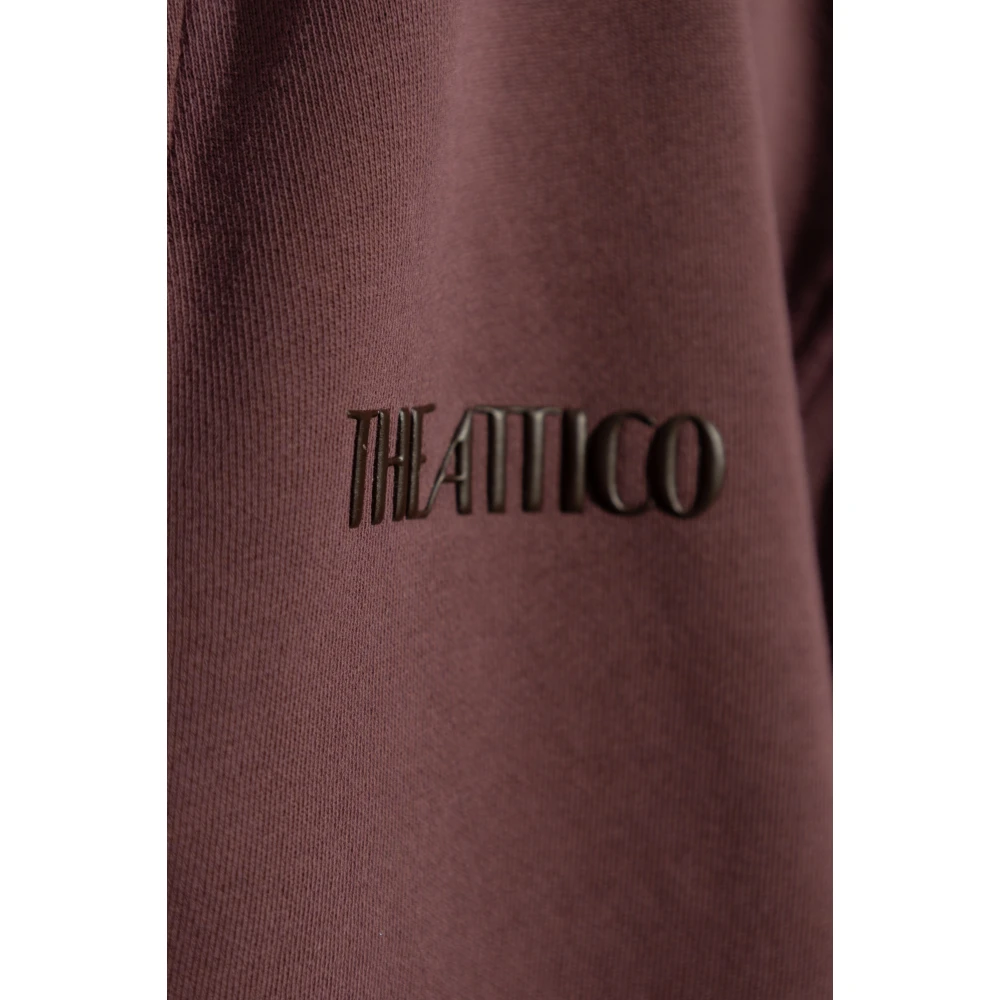 The Attico Sweatshirt met logo Purple Dames