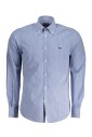 chemise-en-coton-bleu-coupe-regular