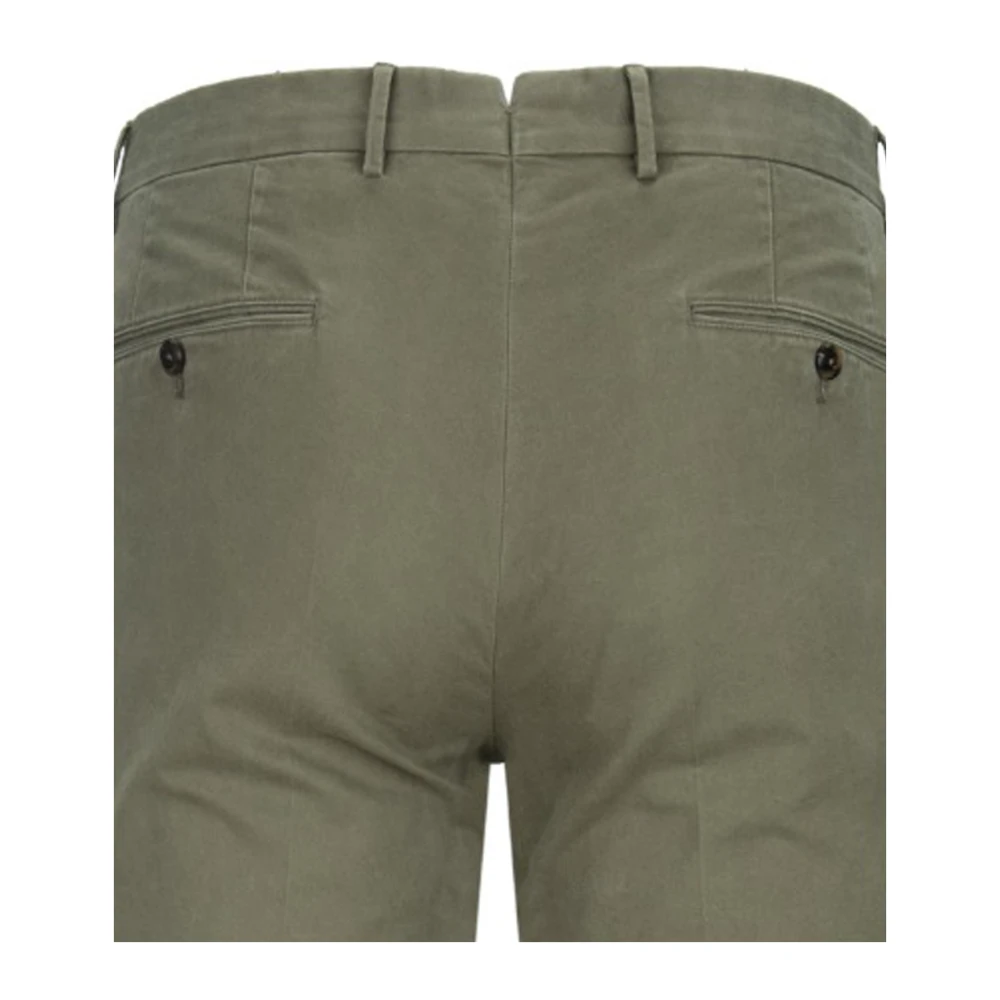 PT Torino Heren Knoop Rits Broek Green Heren