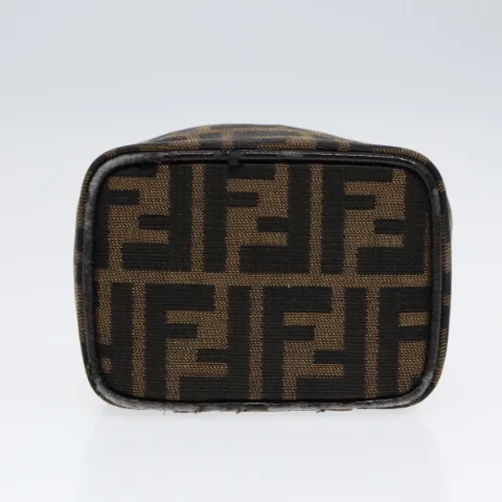 Fendi Vintage Pre-owned Canvas handbags Brown Dames