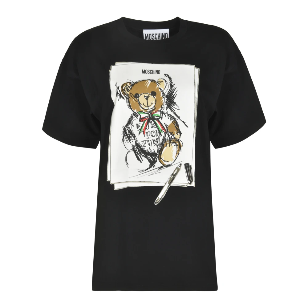 Moschino Stijlvolle T-shirts en Polos Black Dames