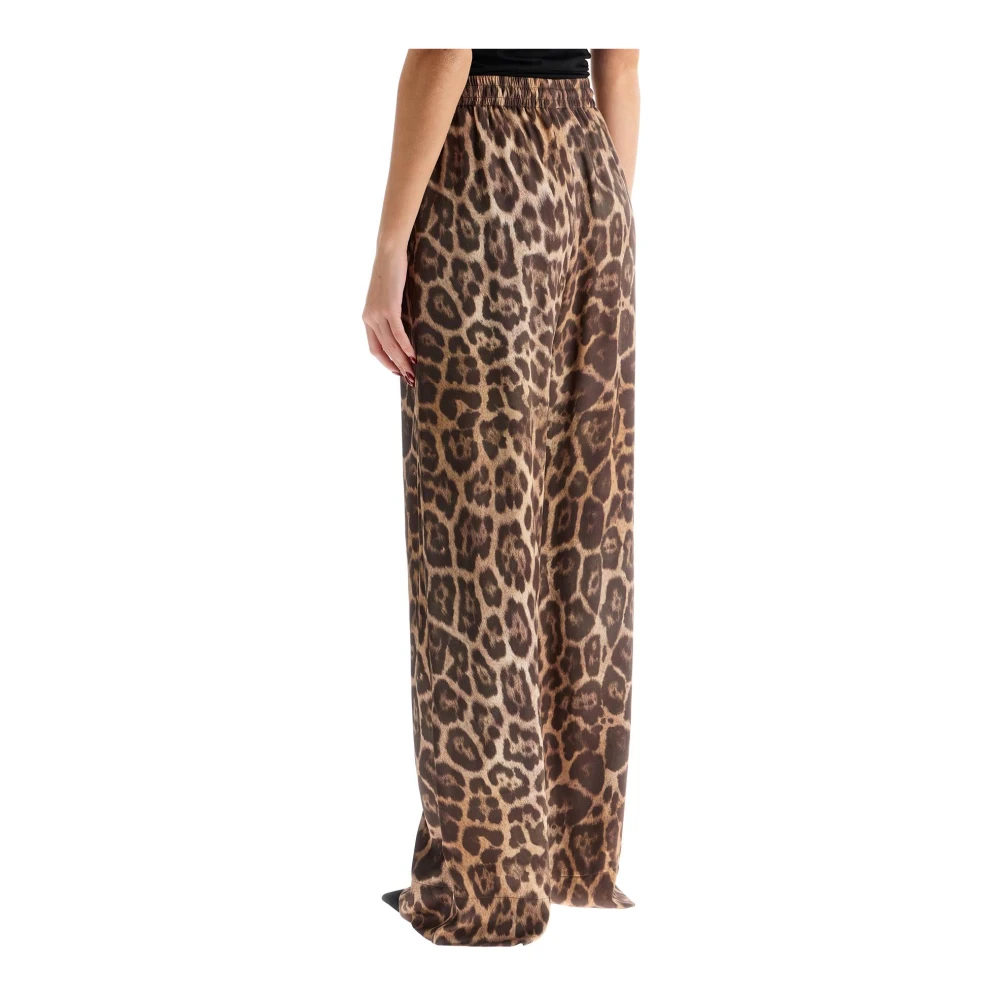 Stella Mccartney Dierenprint pyjamastijl broek Brown Dames