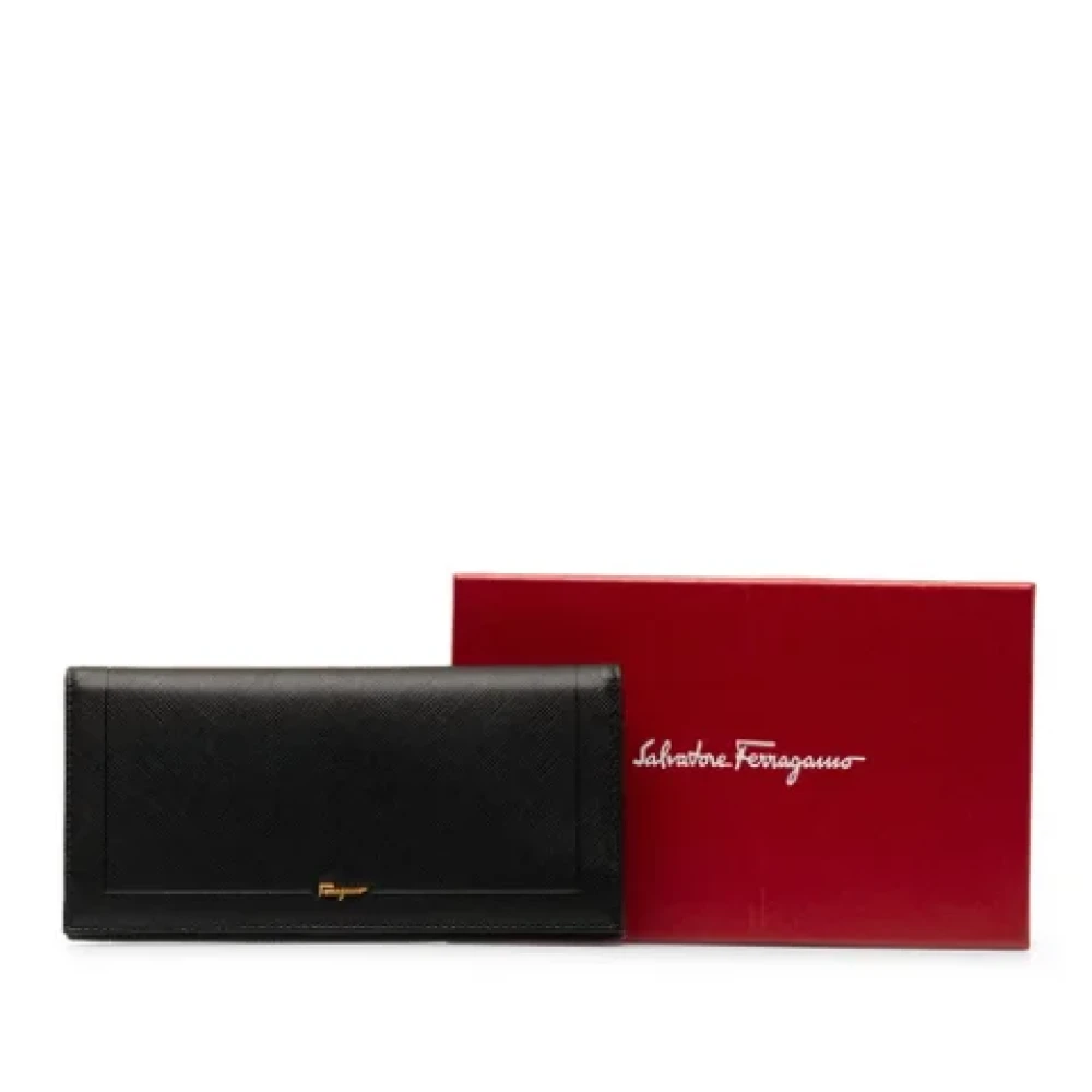 Salvatore Ferragamo Pre-owned Leather wallets Black Dames