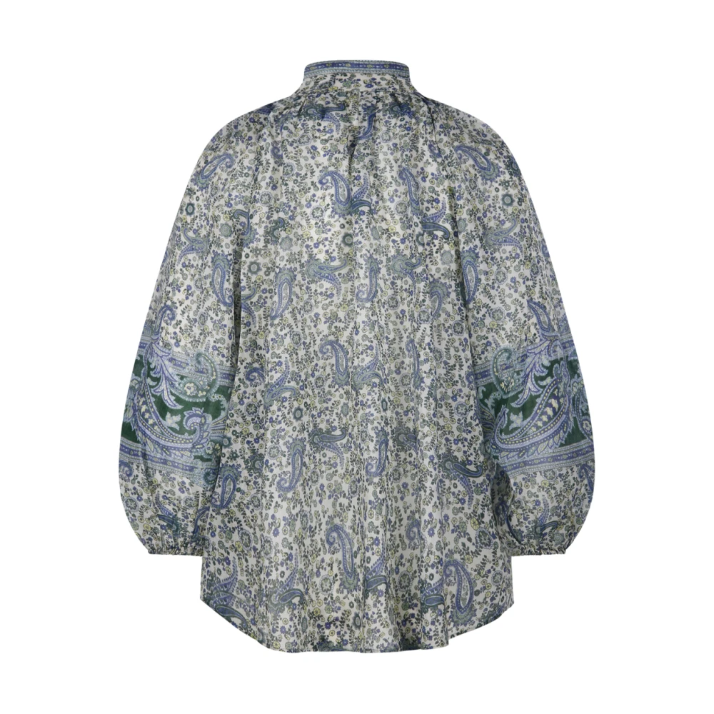 Zimmermann Groene Paisley Blouse Green Dames