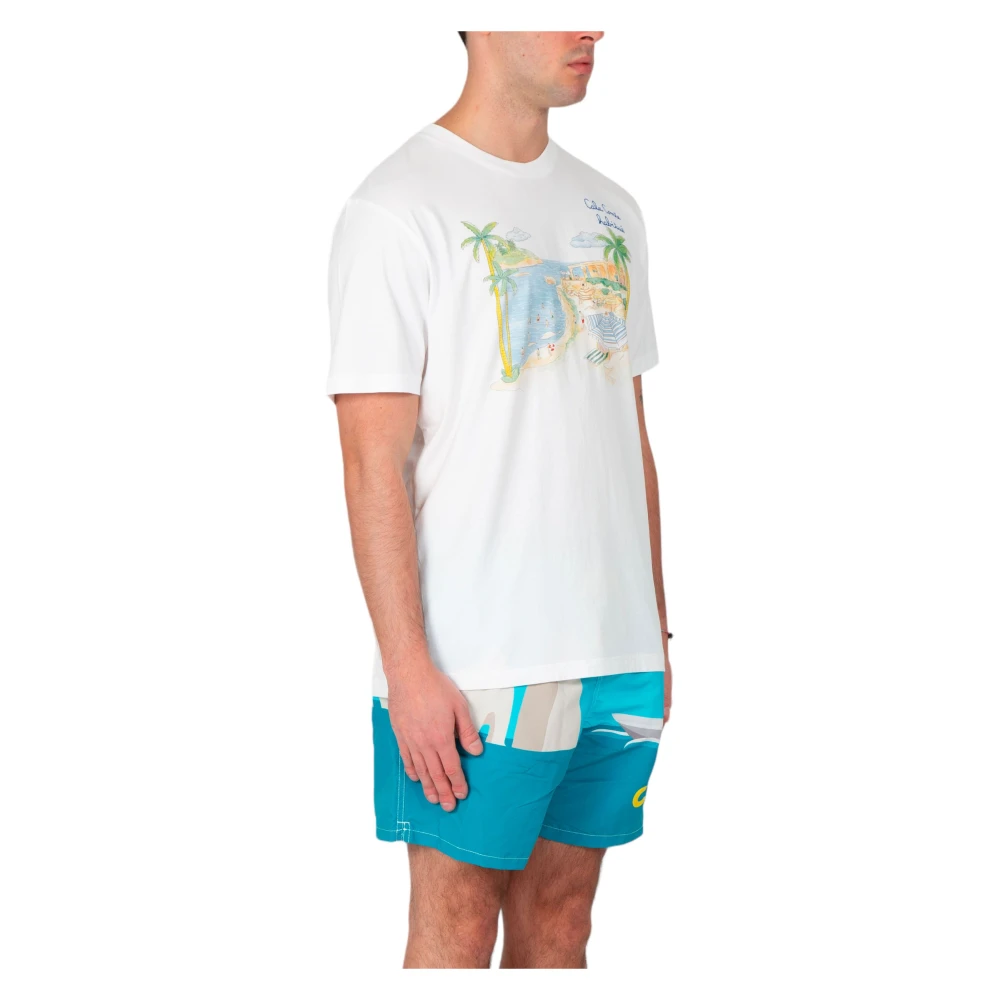 MC2 Saint Barth Cala Comte Tee in 01N White Heren