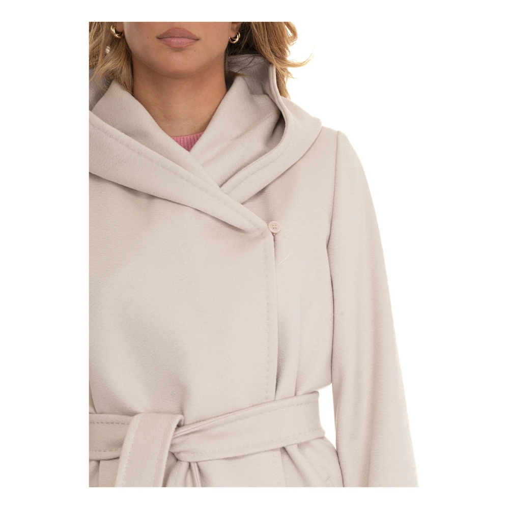 Max Mara Studio Stijlvolle Winterjas voor Vrouwen White Dames